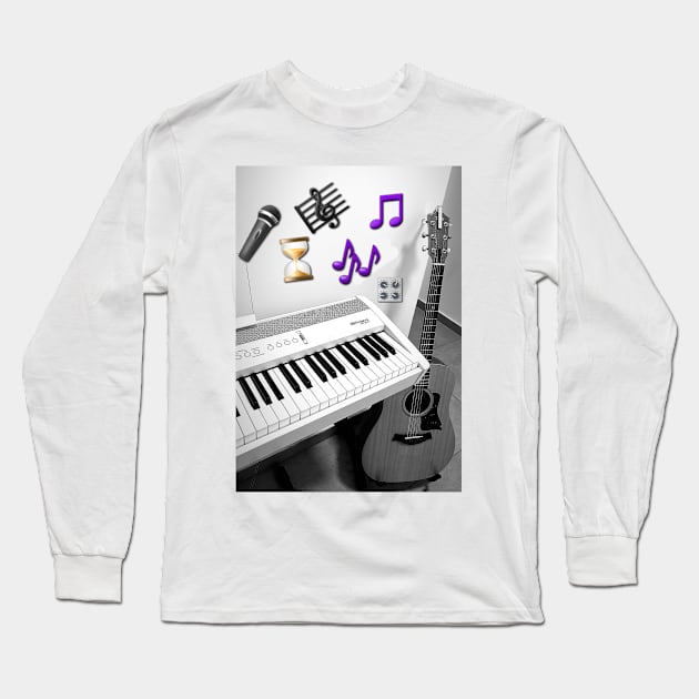 Musica Long Sleeve T-Shirt by DAVT